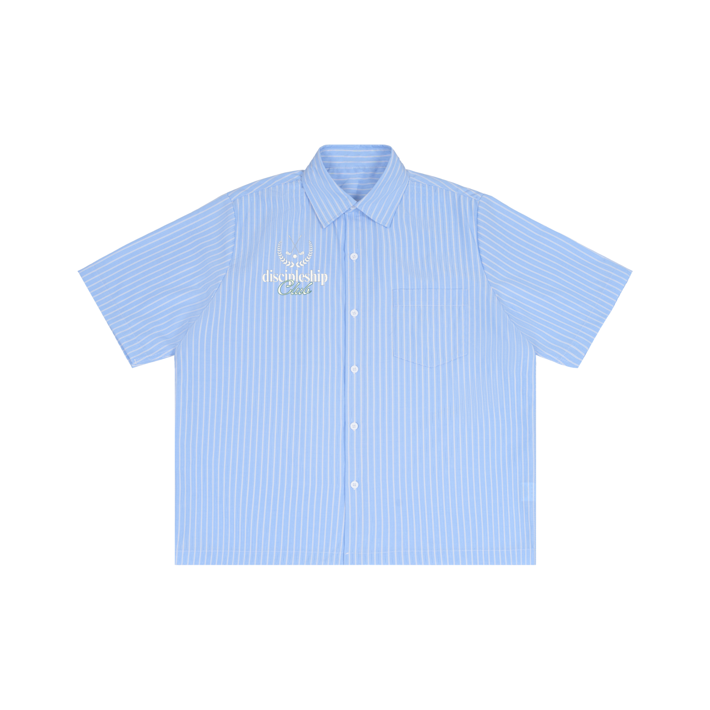 Methods x Striped Boxy Short Sleeve Shirt