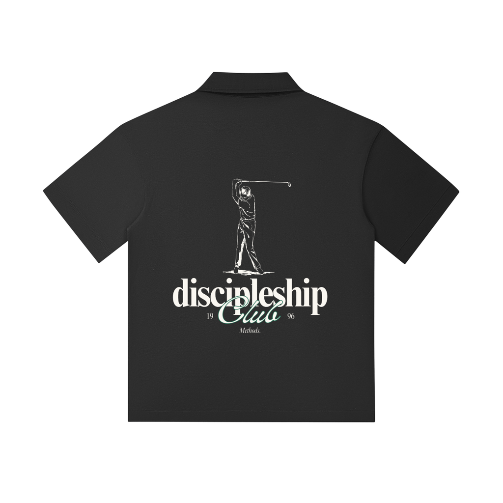 Drop Shoulder Short-Sleeve Polo