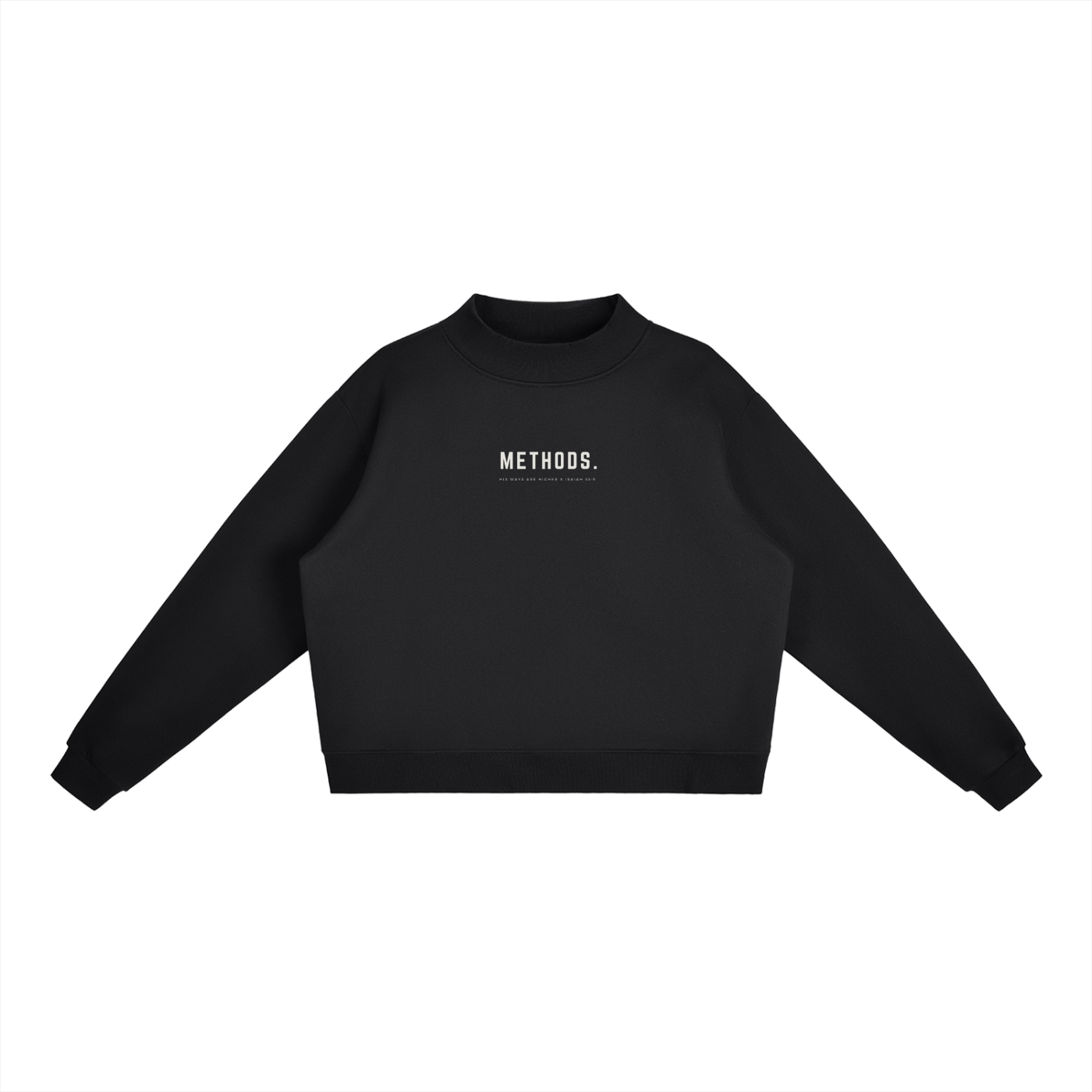 Methods Fleece Mock-Neck Crew Sweatshirt