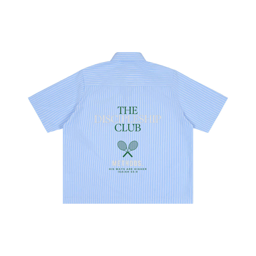 Methods x Striped Boxy Short Sleeve Shirt