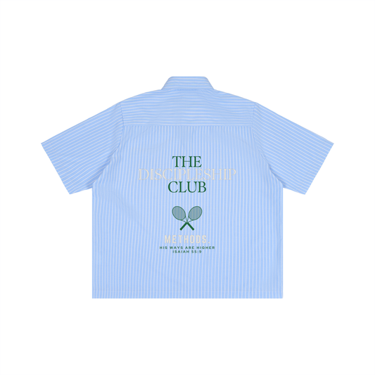 Methods x Striped Boxy Short Sleeve Shirt